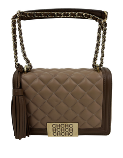 Carolina Herrera,Bolso al hombro,Piel,Beige,DB,3*